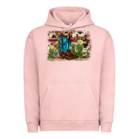 Pigment Salmon cactus boot background Urban Hoodie - AdoDesignShop