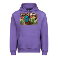Tulip cactus boot background Urban Hoodie - AdoDesignShop