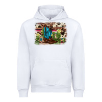 White cactus boot background Urban Hoodie - AdoDesignShop