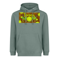 Sage tennis mom license plate Heavyweight Hoodie - BarkalooDesign