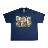Navy Easter Day wine glasses bunny Urban Heavy Tee - HowdyJamesFarm