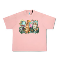 Salmon Easter Day wine glasses bunny Urban Heavy Tee - HowdyJamesFarm