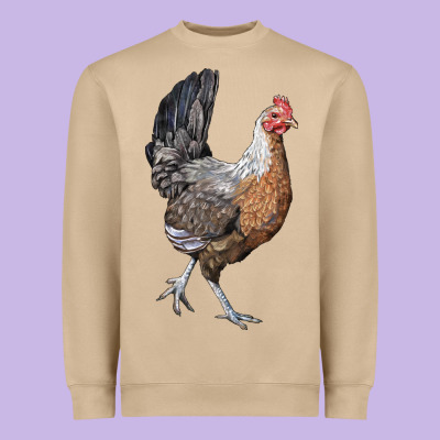 American Game Chicken Heavyweight Sweatshirt Designed By Lillyallendesigns