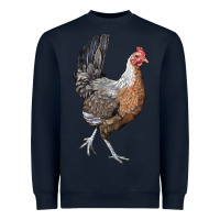 Navy American Game Chicken Heavyweight Sweatshirt - LillyAllenDesigns
