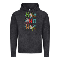 Vintage Black ho ho ho Vintage Hoodie - OliviaCreatesArt