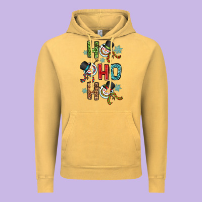 Ho Ho Ho Vintage Hoodie Designed By Oliviacreatesart