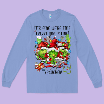 A Progressive Care Unit Nurse Or Pcu Nurse Long Sleeve Tee Designed By Fadigitalartstudio