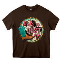 Chocolate Brown kick the dust up Heavy Core Tee - JahusDesignShop