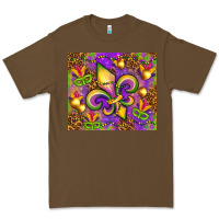 Cacao Mardi Gras fleur de lis Premium Tee - NancyCooperArtShop