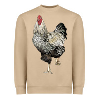 Mushroom wyandotte rooster Heavyweight Sweatshirt - LillyAllenDesigns