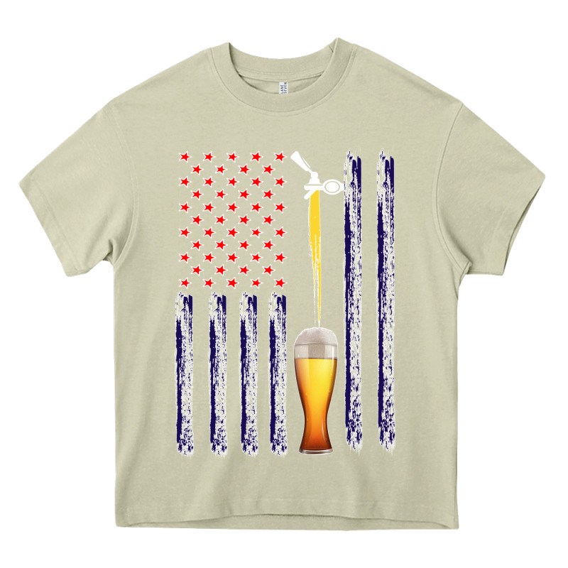 American Flag Beer Heavy Core Tee by Bettercallsaul | Teevron