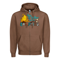 Chestnut life is better by the campfire Zipper Hoodie - Artiststas