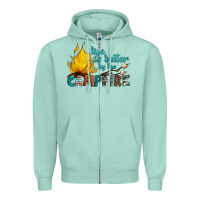 Seafoam life is better by the campfire Zipper Hoodie - Artiststas