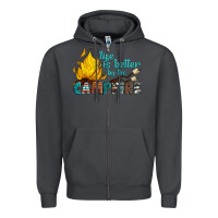 Smoke life is better by the campfire Zipper Hoodie - Artiststas