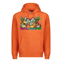 Carrot Peace Love Summer Premium Hoodie - CowhideDigitalArt
