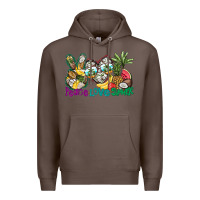 Coffee Peace Love Summer Premium Hoodie - CowhideDigitalArt