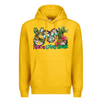 Lemon Peace Love Summer Premium Hoodie - CowhideDigitalArt