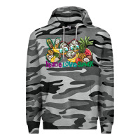 Slate Camo Peace Love Summer Premium Hoodie - CowhideDigitalArt
