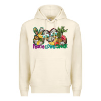 Tofu Peace Love Summer Premium Hoodie - CowhideDigitalArt