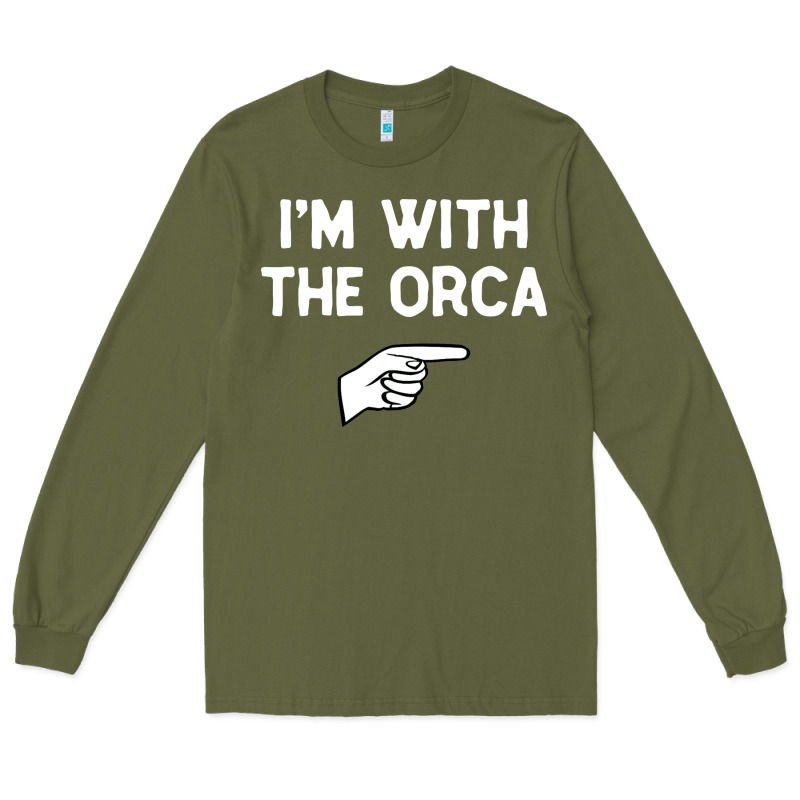 Im With The Orca Costume Halloween Matching Party Long Sleeve Tee by longCreatives | Teevron