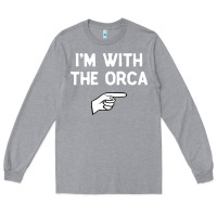 Heather Grey im with the orca costume halloween matching party Long Sleeve Tee - longCreatives
