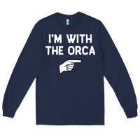 Navy im with the orca costume halloween matching party Long Sleeve Tee - longCreatives