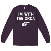 Plum im with the orca costume halloween matching party Long Sleeve Tee - longCreatives