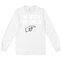 White im with the orca costume halloween matching party Long Sleeve Tee - longCreatives