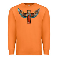 Carrot our lady of guadalupe cross with wings Premium Sweatshirt - BarkalooDesign