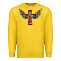 Lemon our lady of guadalupe cross with wings Premium Sweatshirt - BarkalooDesign
