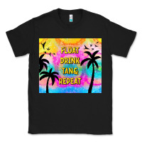 Black float drink tan & repeat Classic Tee - TumblerDesignByShophia