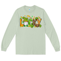 Matcha St. Patrick's Lucky gnome Long Sleeve Tee - OliviaCreatesArt