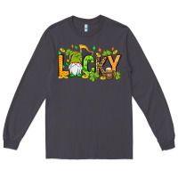 Smoke St. Patrick's Lucky gnome Long Sleeve Tee - OliviaCreatesArt