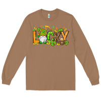 Toasted Coconut St. Patrick's Lucky gnome Long Sleeve Tee - OliviaCreatesArt