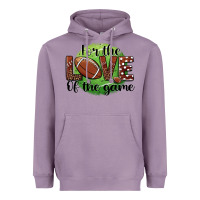 Lavender for the love of the game football Heavyweight Hoodie - BarkalooDesign