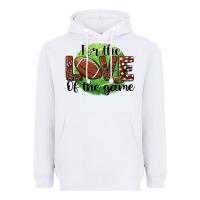 White for the love of the game football Heavyweight Hoodie - BarkalooDesign