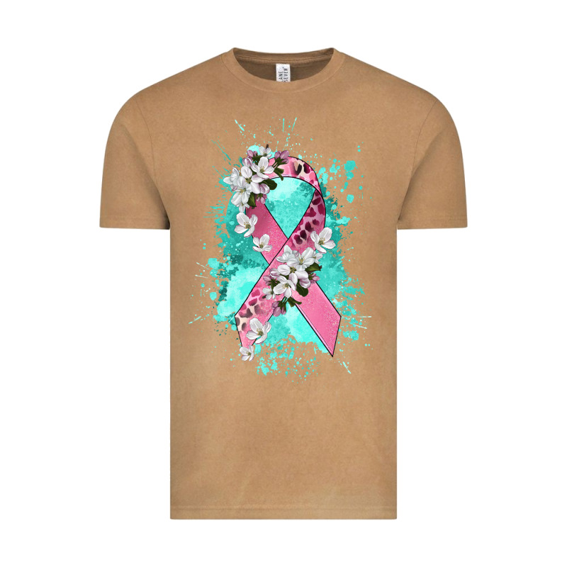 Cancer Ribbon Vintage Tee by CowGirlArtShop | Teevron