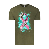Vintage Olive cancer ribbon Vintage Tee - CowGirlArtShop