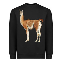 Black guanaco llama Heavyweight Sweatshirt - LillyAllenDesigns