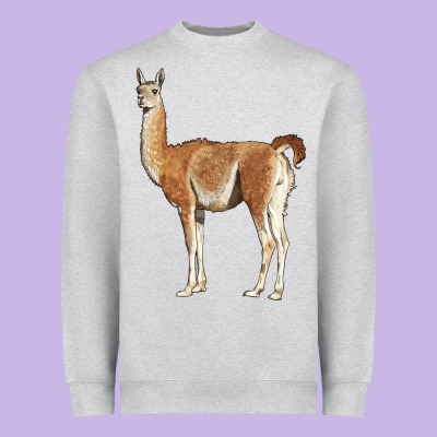 Guanaco Llama Heavyweight Sweatshirt Designed By Lillyallendesigns