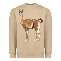 Mushroom guanaco llama Heavyweight Sweatshirt - LillyAllenDesigns