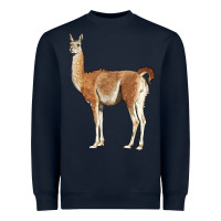 Navy guanaco llama Heavyweight Sweatshirt - LillyAllenDesigns