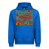 Cobalt sunflower gemstone serape tumbler Urban Hoodie - AdoDesignShop