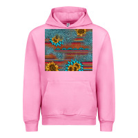 Fuchsia Pink sunflower gemstone serape tumbler Urban Hoodie - AdoDesignShop