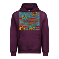 Mauve Wine sunflower gemstone serape tumbler Urban Hoodie - AdoDesignShop
