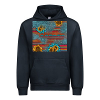 Navy sunflower gemstone serape tumbler Urban Hoodie - AdoDesignShop