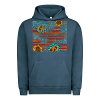 Pigment Midnight Navy sunflower gemstone serape tumbler Urban Hoodie - AdoDesignShop