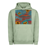 Pigment Oil Green sunflower gemstone serape tumbler Urban Hoodie - AdoDesignShop