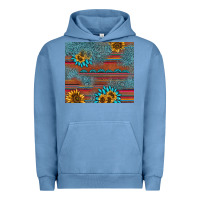 Pigment Pebble Blue sunflower gemstone serape tumbler Urban Hoodie - AdoDesignShop