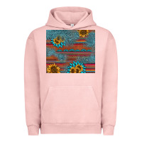 Pigment Salmon sunflower gemstone serape tumbler Urban Hoodie - AdoDesignShop